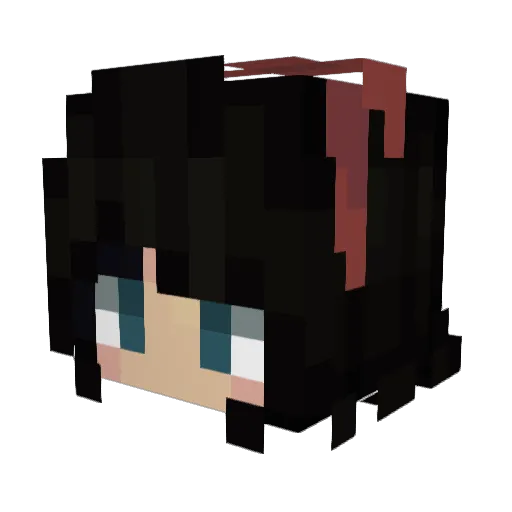 LivLime Minecraft avatar head, 3D render