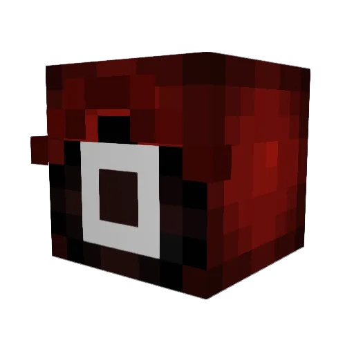 LivOsc Minecraft avatar head, 3D render