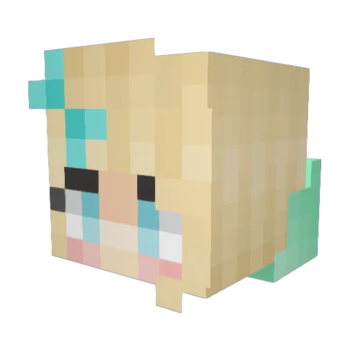 Liv_Marion Minecraft avatar head, 3D render