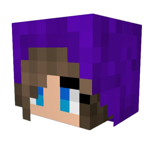LivaLyn12 Minecraft avatar head, 3D render