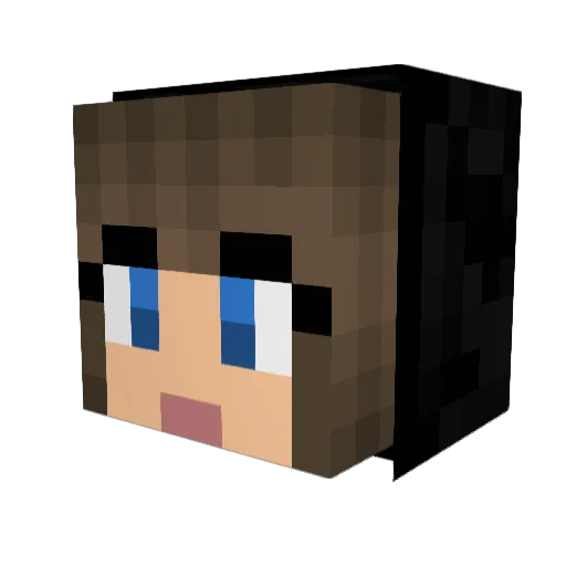 Liva_Pico Minecraft avatar head, 3D render