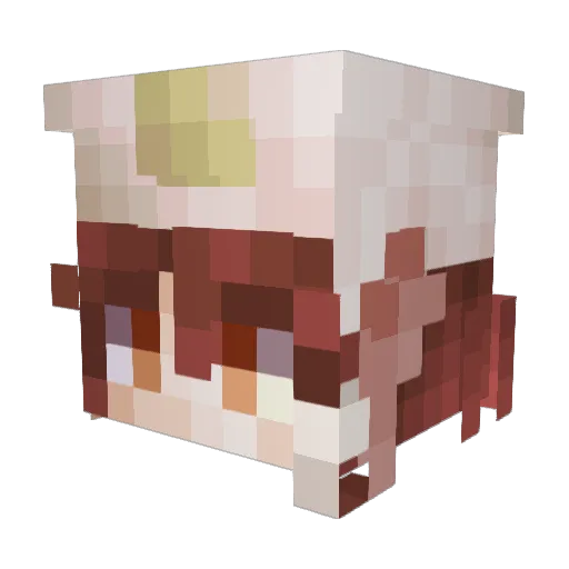 Livalamp Minecraft avatar head, 3D render