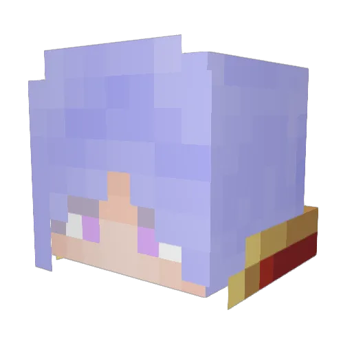 Livary Minecraft avatar head, 3D render