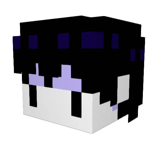 LiveActionCars2 Minecraft avatar head, 3D render