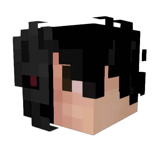 LiveHogCranker Minecraft avatar head, 3D render