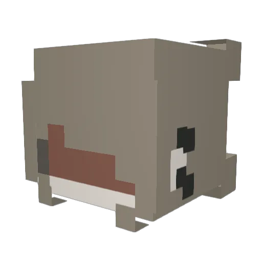 LiveLaughCope Minecraft avatar head, 3D render