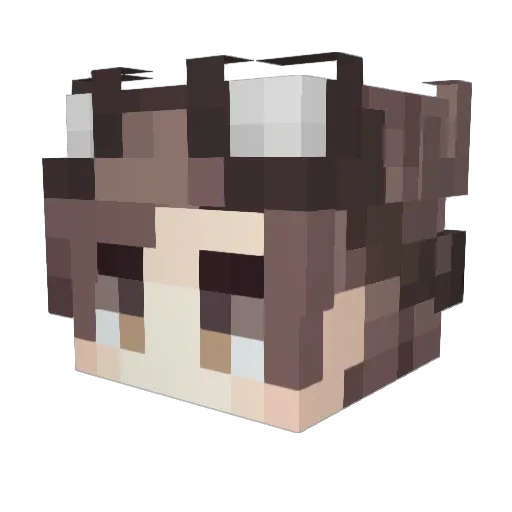 LiveSnowmanMusic Minecraft avatar head, 3D render