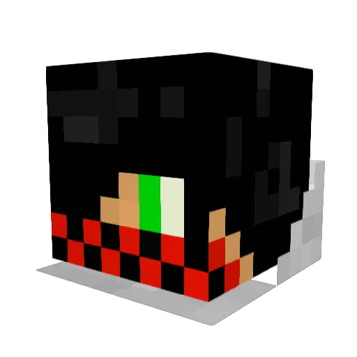 LivelyBeano Minecraft avatar head, 3D render