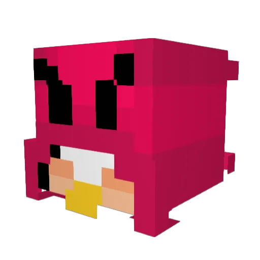LiverThief Minecraft avatar head, 3D render