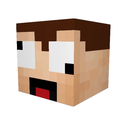 Liverforeverx Minecraft avatar head, 3D render