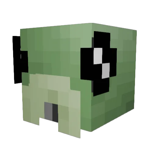 Liveriser Minecraft avatar head, 3D render