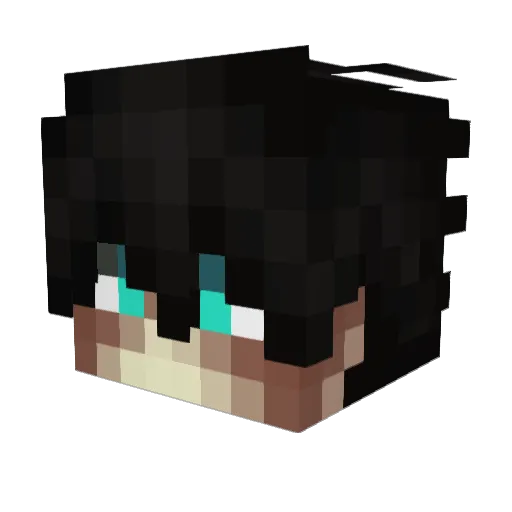 Livern_ Minecraft avatar head, 3D render