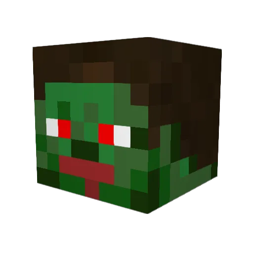 Liveryn Minecraft avatar head, 3D render