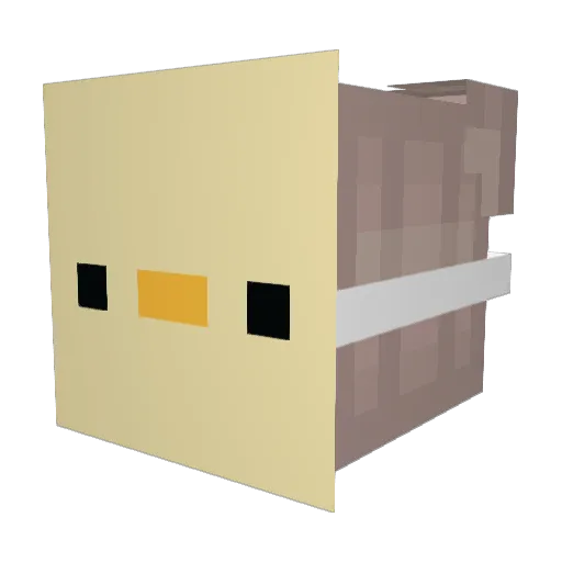 Livi22 Minecraft avatar head, 3D render