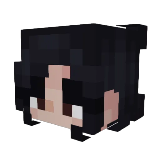 LiviGaming Minecraft avatar head, 3D render