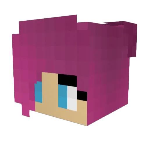 Livi_L Minecraft avatar head, 3D render