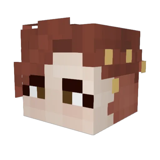 Livia_Venus Minecraft avatar head, 3D render