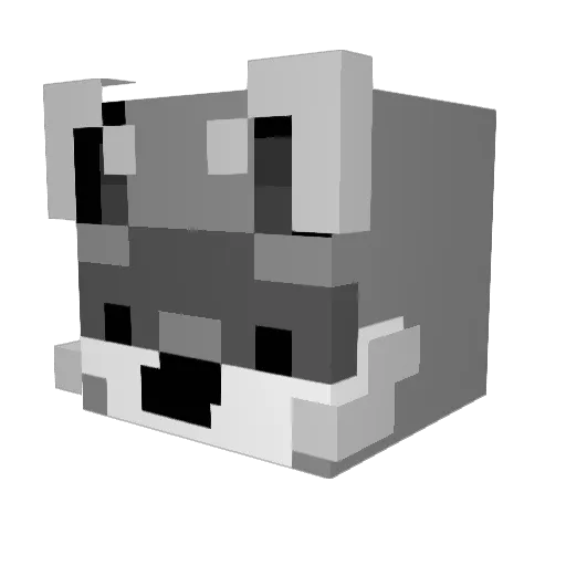 LividJava Minecraft avatar head, 3D render