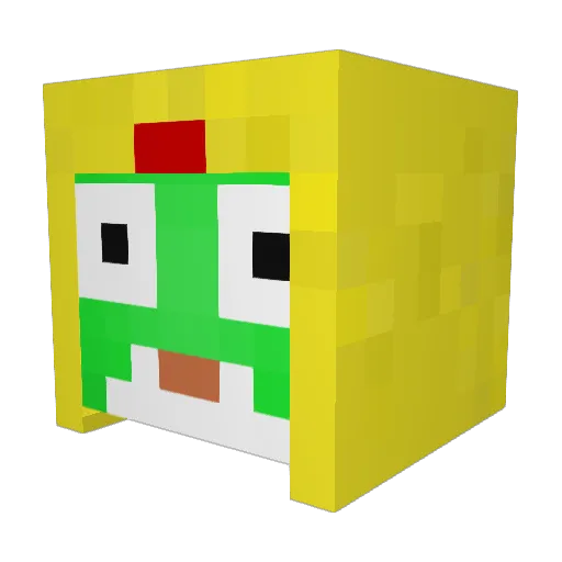 Livie525 Minecraft avatar head, 3D render