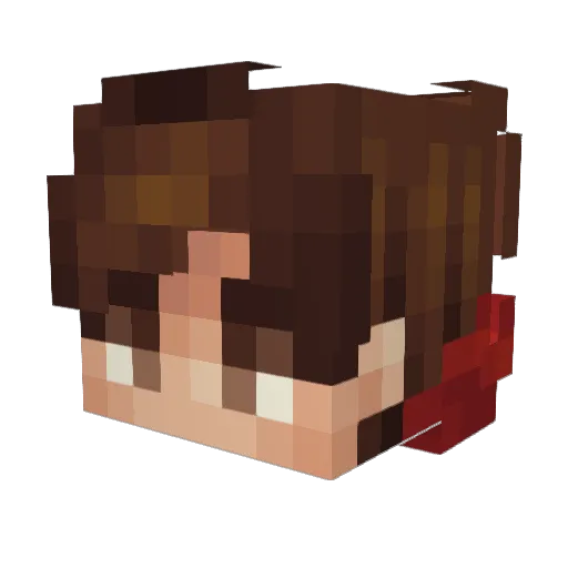 Livil09 Minecraft avatar head, 3D render