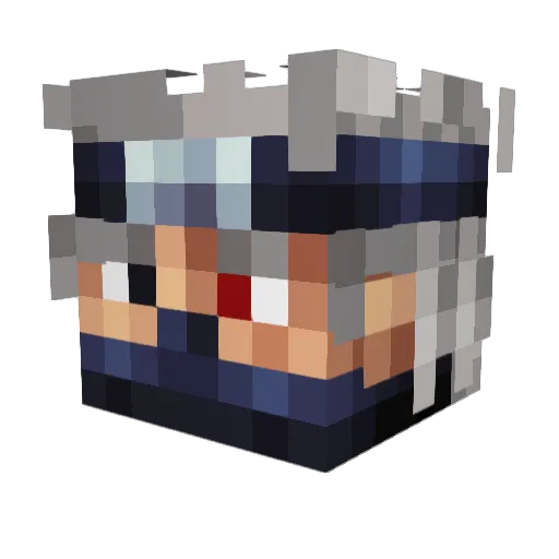 LivinVibe Minecraft avatar head, 3D render