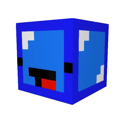 LivingLapis Minecraft avatar head, 3D render