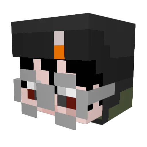 LivingTundra Minecraft avatar head, 3D render