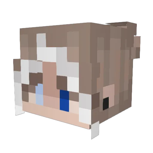 Living_Fast Minecraft avatar head, 3D render