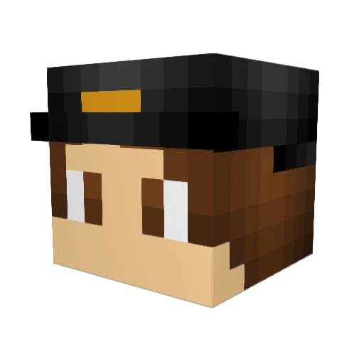 Livingwithdemons Minecraft avatar head, 3D render