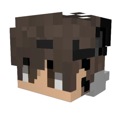 Liviu1010 Minecraft avatar head, 3D render