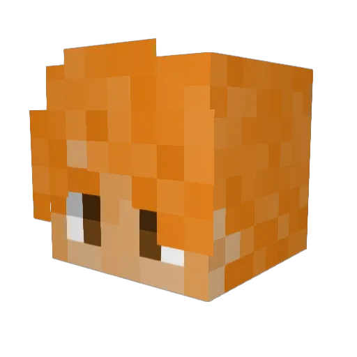 Livka13 Minecraft avatar head, 3D render