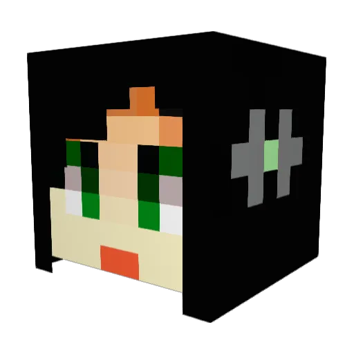 Livka990 Minecraft avatar head, 3D render