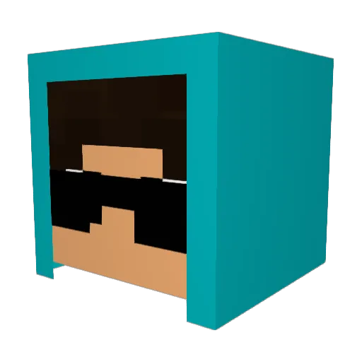 Livking_HOT Minecraft avatar head, 3D render