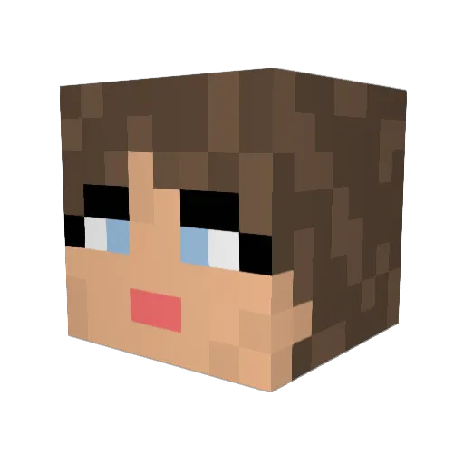 Livlnssln Minecraft avatar head, 3D render