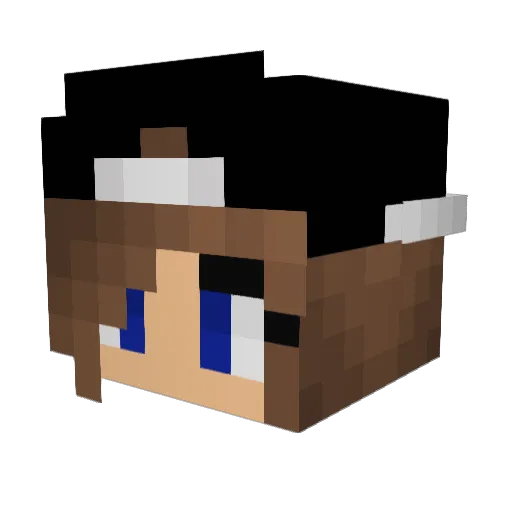 LivlovesUnicorns Minecraft avatar head, 3D render