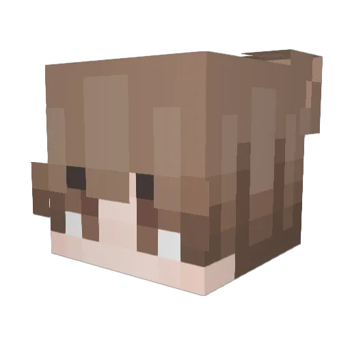 Livm Minecraft avatar head, 3D render