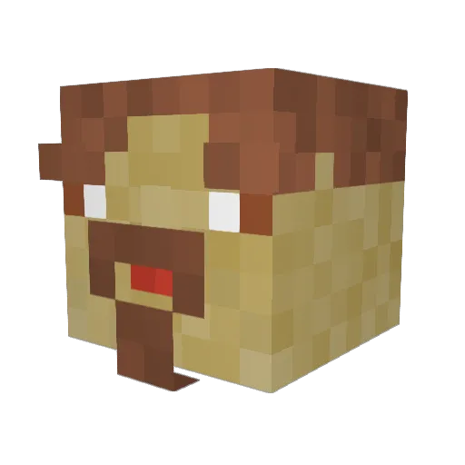 Livo33 Minecraft avatar head, 3D render
