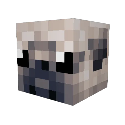 Livo_03 Minecraft avatar head, 3D render