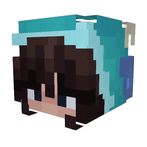 Livpez Minecraft avatar head, 3D render