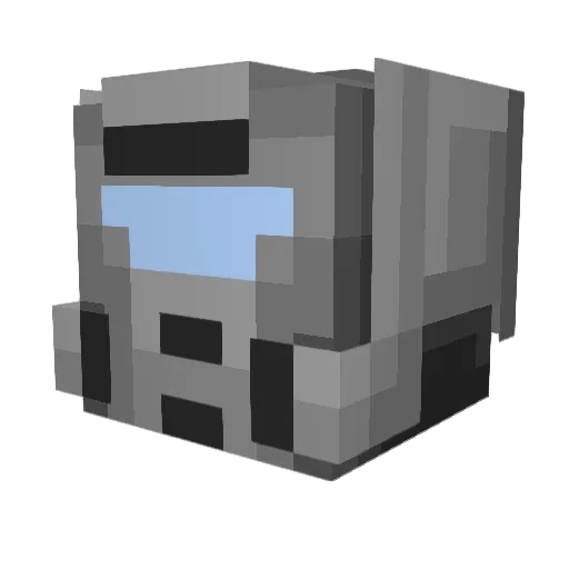 Livrest Minecraft avatar head, 3D render
