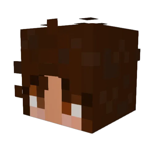 Livtoid Minecraft avatar head, 3D render