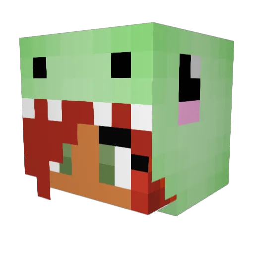 Livv0408 Minecraft avatar head, 3D render