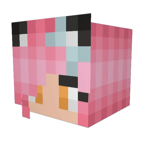 Livvy2006 Minecraft avatar head, 3D render