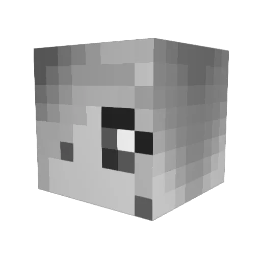 LivvyLa Minecraft avatar head, 3D render
