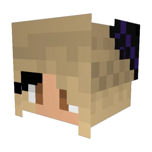 Livysgaming Minecraft avatar head, 3D render