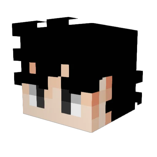 LixS16 Minecraft avatar head, 3D render