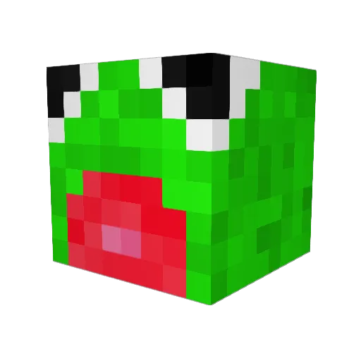 Lix_Pix Minecraft avatar head, 3D render