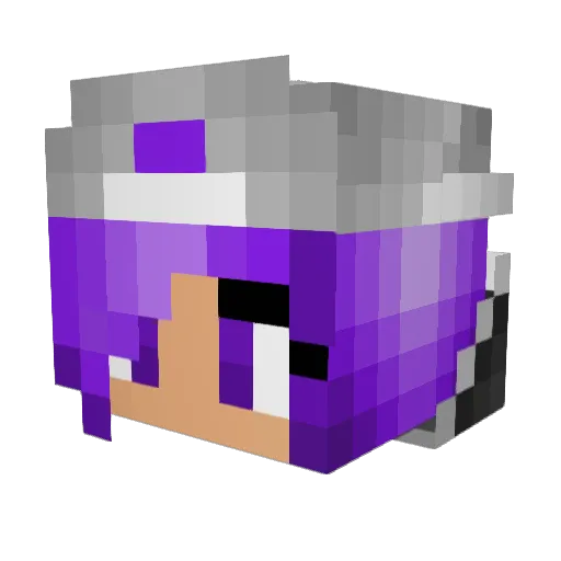 LixiAli96 Minecraft avatar head, 3D render
