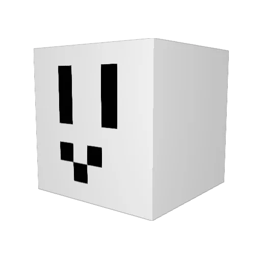 Lixifer Minecraft avatar head, 3D render