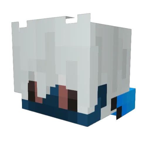 Lixit123 Minecraft avatar head, 3D render